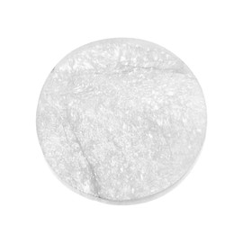 NKlaus Selenite Round Plate 10 x 1.5 cm - Round Selenite Plate for Meditation, Energy Work and Spiritual Spaces, Ideal for Healing Stones and Jewellery, Handmade Harmonising Decoration 16335