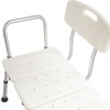YYAO Shower Chair Bathtub Transfer Bench with Armrest and Back,Non-Slip