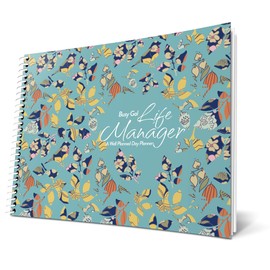 Busy Gal Planner | Full Color | Schedule Appointments | Goal Setting | Menus | Cleaning | Organize your Life | 11x8.5 | Eight Designs (Applique)