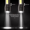 4Pcs Retractable Flashlight COB LED Zoom Flashlight Rechargeable Strong Light