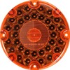 Partsam 2Pcs 7" Round Transit Tail Lights Amber 36 LED,