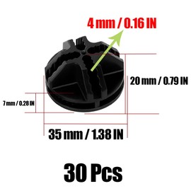 30Pcs Wire Cube Connectors, Wire Grid Cube Organizer Connector Plastic Storage Cube Connectors for Modular Closet Storage Organizer and Wire Grid Cube Storage Shelving, Black