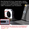 PCIE 3.0 x16 22Gbps eGPU DOCK, Thunderbolt 4 cable, compatible