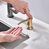 Brushed Gold Soap Dispenser for Kitchen Sink, Built in Sink