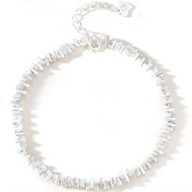 NicoWerk SAB276 Women's Silver Bracelet Rustic 925 Sterling Silver Unusual Celtic Glatant Shiny Smooth Triangle, Sterling Silver