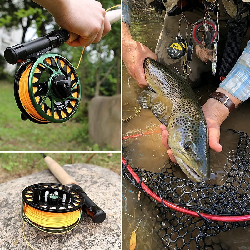 CNC-machined Aluminum Alloy Body Fly Fishing Reel SOL II WT