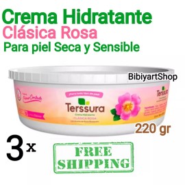 TERSSURA 3x Terssura Crema Clasica Con Aceite De Rosa Mosqueta Hidratante Piel Sensible