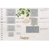 50 Pack 6" x 6" Silver Envelopes Metallic Pearl 155mm