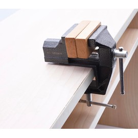 Edward Tools 2” Mini Bench Vise - Heavy Duty Table Clamp with 1.20” Width - Anti Slip Jaws - Bench Vise for Woodworking, Golf Clubs, Jewelry Making, Pipe, Wood, Gunsmithing, Crafts