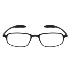 Calabria TR191 Flexie Sport Oval Reading Glasses +2.25 Black Men Women Single Power Readers Bending Eyeglass Italy Design
