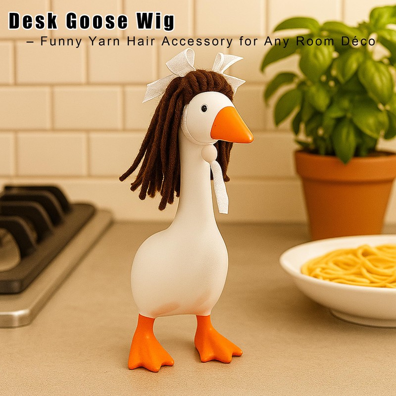 ACHREPLA 3 Pcs Knitted Wigs for 7 Inch Desk Goose
