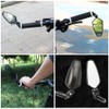 2Pcs Handlebar Bike Mirrors HD Safe Glass Mirror Adjustable Rotatable
