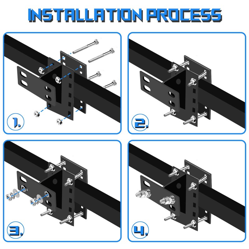 VQOIHP Spare Tire Carrier, Boat Trailer Mount Bracket, Heavy Duty
