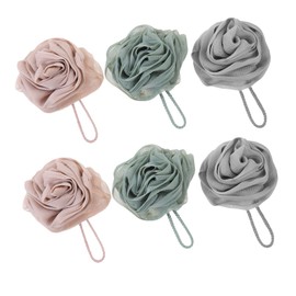 TOVINANNA Enhance Your Bathing Experience Pack Rose Bath Loofahs Exfoliating Shower Accessories