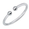 JEWELRITZY 1.5mm Ball Ends Toe Ring Solid 925 Sterling Silver