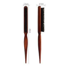 Visxcnu Boar Bristle Brush, Teasing Hair Brush, Boar Bristle, Sleek Bun Brush, Toupee Brush, Boar Bristle Brush, Natural Hair Brush for Hair, Beard