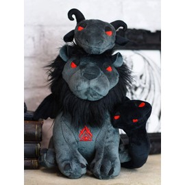 Ebros Gift Mythical Fantasy Gothic Greek Chimera Beast Lion with Goat Head and Serpent Tail Figurine Soft Collectible 10.25" Tall Gargoyle Fantasy Alchemy Magic