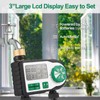 Digital Automatic Watering Timer with 2 Hose Connectors Programmed Garden