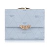 [ArtsEye] Compact Tri-Fold Women's Wallet PU Leather Snap Button RFID