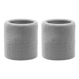 Flintronic Pack of 2 Sweatbands Wrist, Absorbent Wrist Sweatbands for Men and Women, Fitness Arm Sweatband, Sports Sweatband Bracelet, Soft Cotton for Handball, Football, Tennis