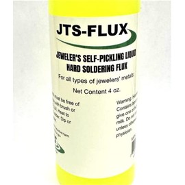 JTS-FLUX Self Pickling Flux for Precious Metals Gold Silver Jewelry and Hard Soldering 4oz / A soldering flux for use with Silver solder, Gold, Platinum or other metals with high melting points - USA