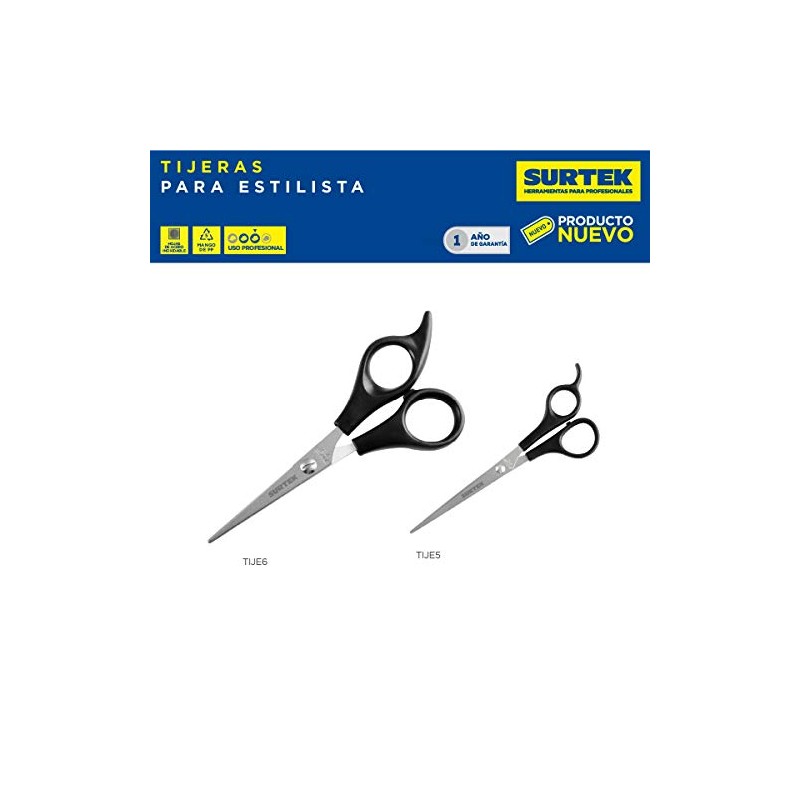 Surtek Tijeras para Estilista, largo 6 1/2"