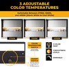 LED Under Cabinet Lighting Hardwired - 3CCT 12 Inch Black