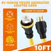 Tellegloww 10FT NEMA L14-30P to SS2-50R RV Marine Power Generator