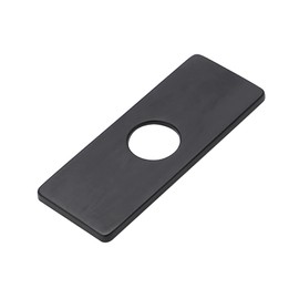 4 Inch Hole Cover Deck Plate, Stainless Steel Hole Cover Deck Plate Escutcheon, Kitchen Sink Cover Plate for Bathroom or Kitchen Black 1PCS