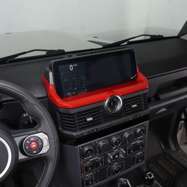 PIUGILH Navigation Frame Trim Cover Suitable for INEOS Grenadier 2020-2024 Car Accessories, Centre Console Navigation GPS Panel Decoration Frame Car Accessories (Red)