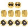 ANPTGHT 10pcs Universal Solid Brass Refill Propane Bottles Cap 1lb
