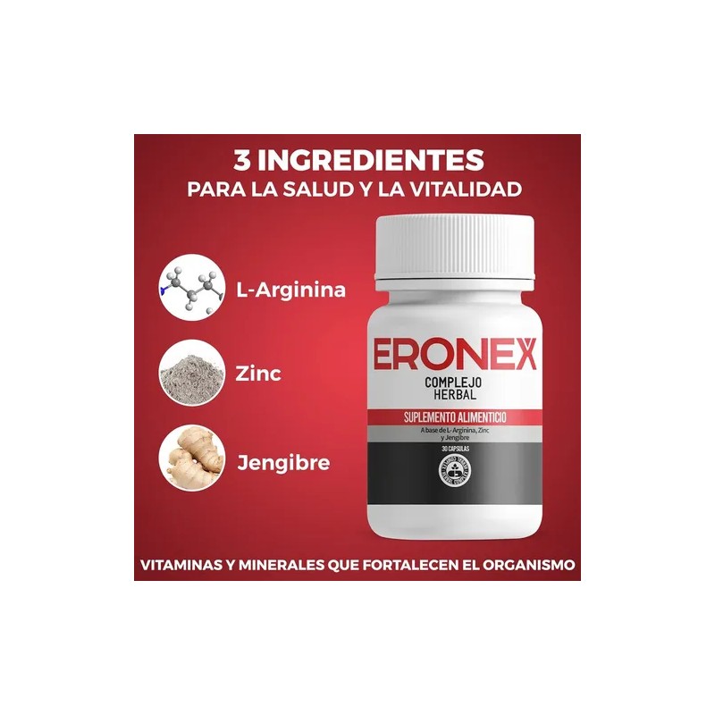 Supervits 3 Pack Eronex Complejo Herbal Salud 30 capsulas Sfn