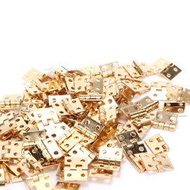 Bisagras de Casa de Muñecas en Miniatura mini bisagras 8 x 10 mm 100 Piezas para Caja de Joyería Manualidades