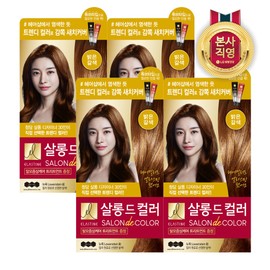 Elastine Salonde Color Hair Dye Light Brown 100g x 4 / 엘라스틴 살롱드컬러 염색약 밝은갈색 100g x 4개