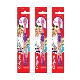 Colgate Mermaid Toothbrush with Suction Cup for Children 5+ Years Old, Extra Soft (Colors Vary) - Pack of 6
