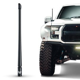 RONIN FACTORY Truck Antenna for Ford F150 Short Antenna Ford F150 Accessories F250 F350 Super Duty Dodge RAM 1500 Raptor Accesorios Bronco Accessories Short f150 Antenna Replacement (12 Inch)