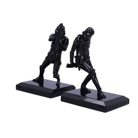 Nemesis Now Shadow Stormtrooper Bookend Figurines 18.5cm, Resin, Black, Original Stormtrooper Merchandise, Two Stormtrooper Figures to Keep Your Books Upright