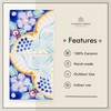 Casablanca Market MT035 Mediterranean Ceramic Florence Decorative Tile, Blue
