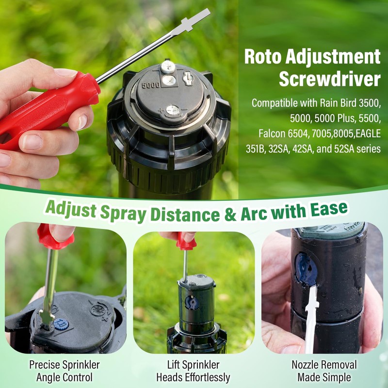 Gulfmew 8 Pieces Sprinkler Head Tool Kit – Compatible with