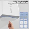 Modunful Paper Towel Dispenser Wall-Mounted Touchless No Drill High-Capacity Z-Fold