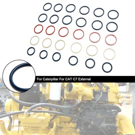 Areyourshop 6PCS Fuel Injectors Repair Kit Seal O-Ring fit for Caterpillar For CAT C7 External Model