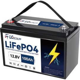 LGECOLFP Solar 12V 50Ah 100Ah LGECOLFP Lithium Lifepo4 Battery Pack for RV Marine System - 12V 100Ah battery