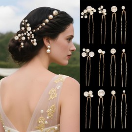 Pearl Pin, Hair Ornament, Pearl U-Pin, Large, Small, Weddings, Kimono, Coming-of-age Ceremonies, Graduation Ceremonies, Kimonos, Brides, Everyday Photography, Valentine's Day, Gift, White Day Present