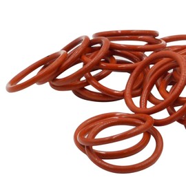 100pcs 12mm OD 8mm ID 2mm Dia Food Grade Silicone Rubber Seal O-Ring Red