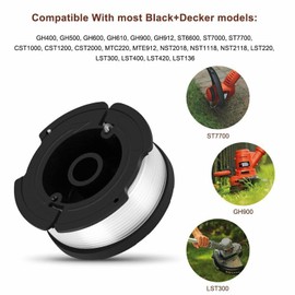 AMSAMOTION A6485 AF-100, AF-100-3ZP Spool Line Compatible with Black Decker Reflex Strimmer Replace ST5530-GB GLC3630L20-GB STC1820PC-GB BESTA530-GB BESTA525-GB