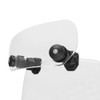 Motorcycle Windshield Extension Universal Adjustable Airflow Windscreen Extender Fits All
