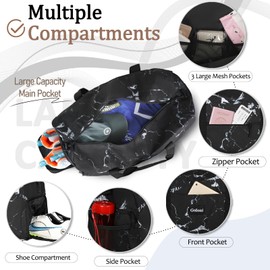 Goloni Cute Duffle Bag for Women, Gym Bag with Shoe Compartment, Lightweight Weekend Travel Duffel Bag,Overnight Bag with Wet Pocket