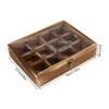 Wooden Spice Box Kitchen Tabletop Masala Box with 12 Removable