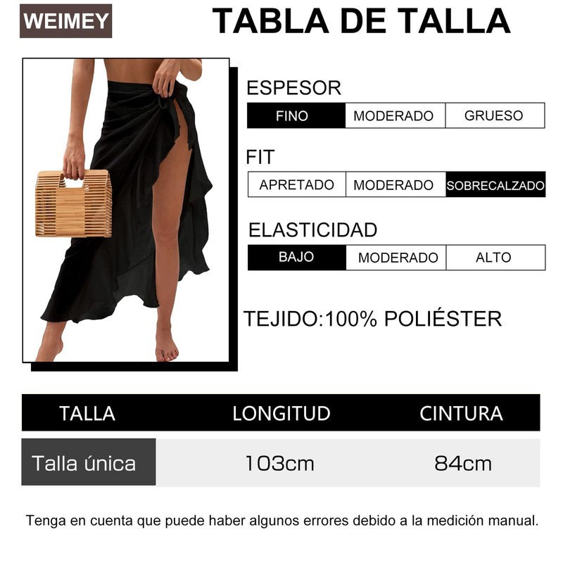 WEIMEY Trajes Completos Pareos de Playa Mujer Trajes de Baño