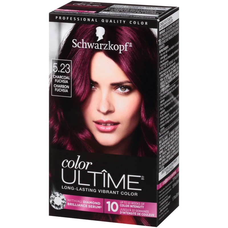 Schwarzkopf Color Ultime Hair Color, 5.23 Charcoal Fuchsia, 1 Application